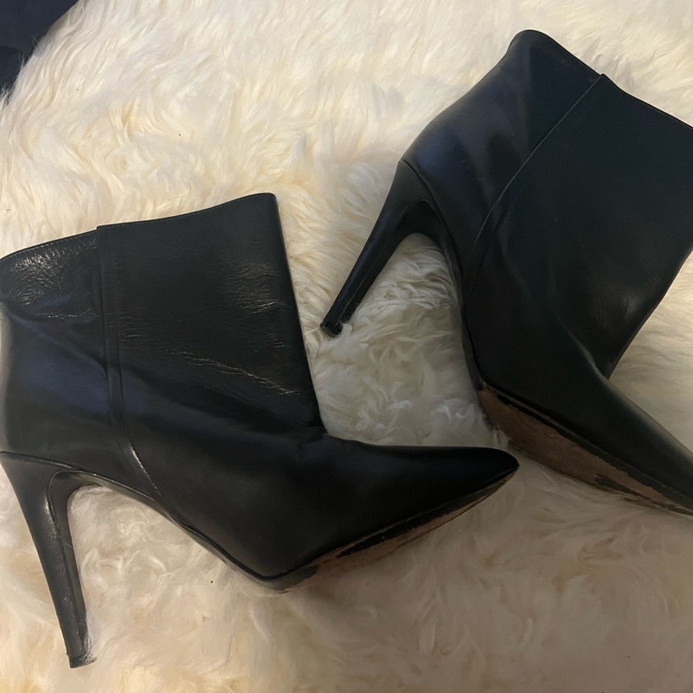 Used leather booties